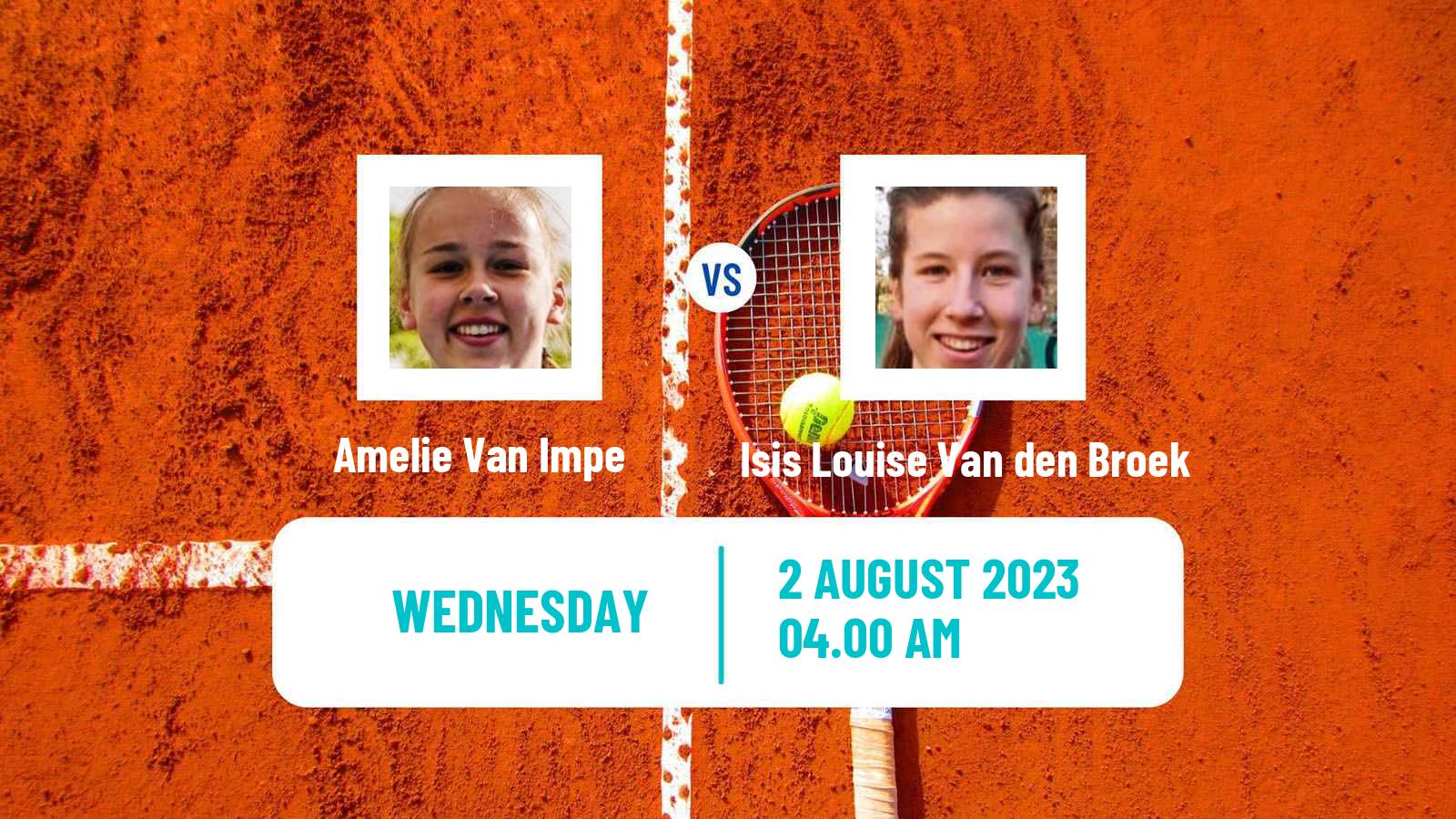 Tennis ITF W15 Eindhoven Women Amelie Van Impe - Isis Louise Van den Broek