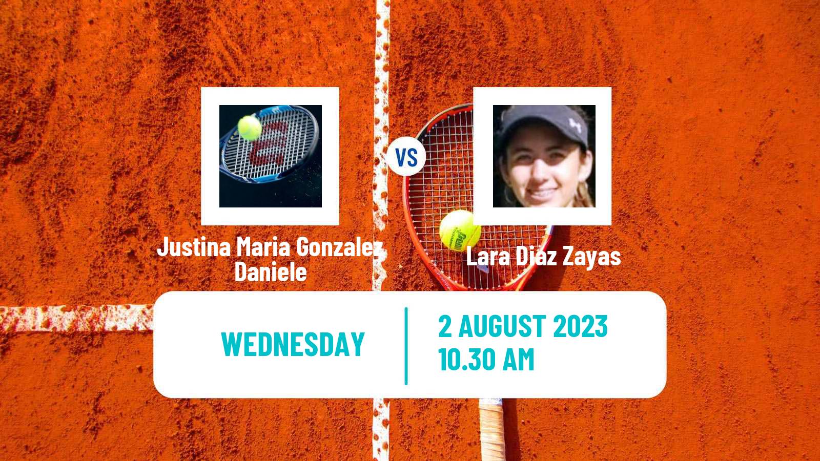 Tennis ITF W25 Junin Women Justina Maria Gonzalez Daniele - Lara Diaz Zayas