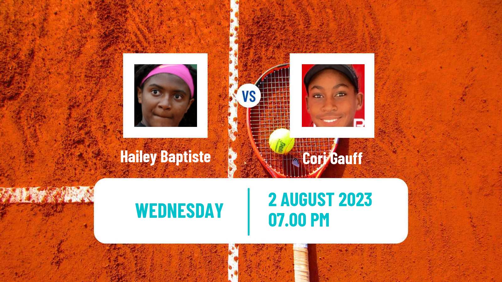 Tennis WTA Washington Hailey Baptiste - Cori Gauff