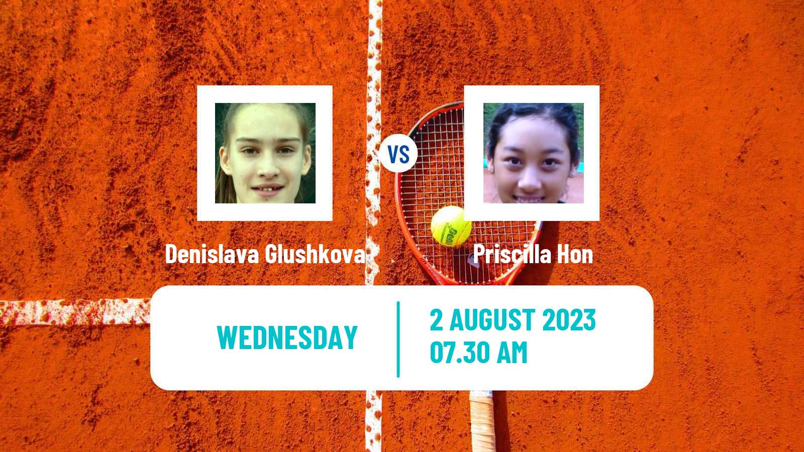 Tennis ITF W60 Hechingen Women Denislava Glushkova - Priscilla Hon