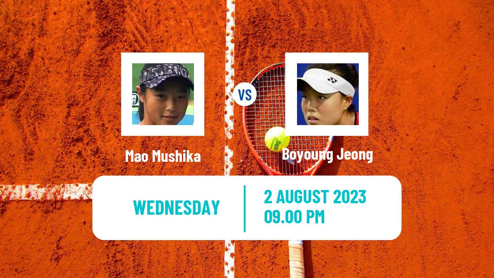 Tennis ITF W15 Sapporo 2 Women Mao Mushika - Boyoung Jeong