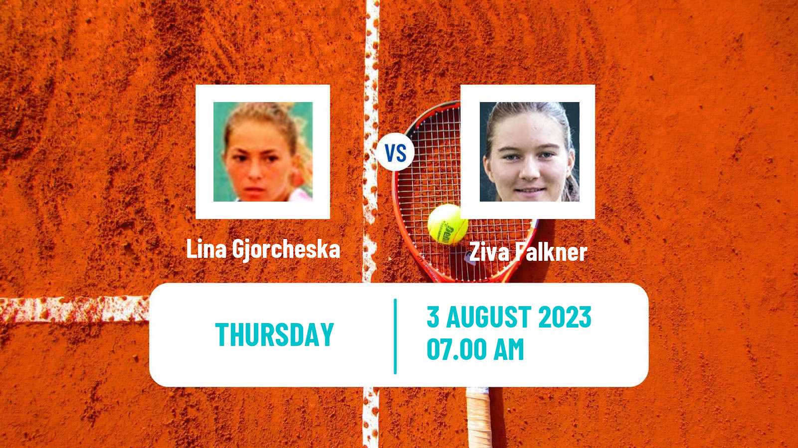 Tennis ITF W60 Hechingen Women Lina Gjorcheska - Ziva Falkner