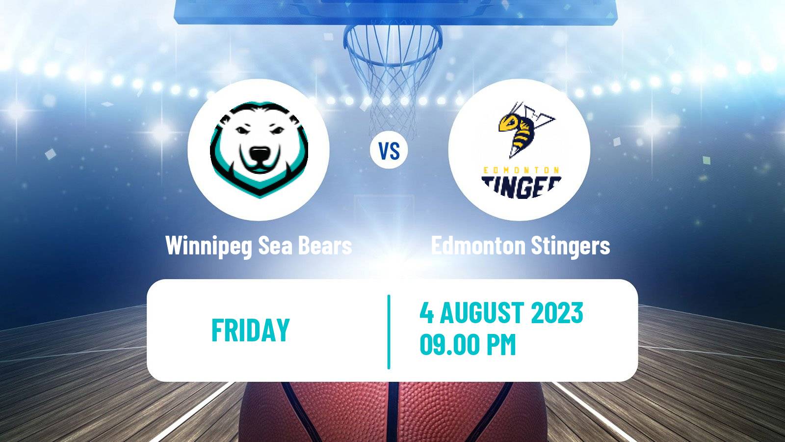 Basketball Canadian CEBL Winnipeg Sea Bears - Edmonton Stingers