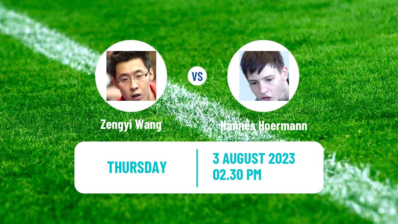 Table tennis Challenger Series Men Zengyi Wang - Hannes Hoermann