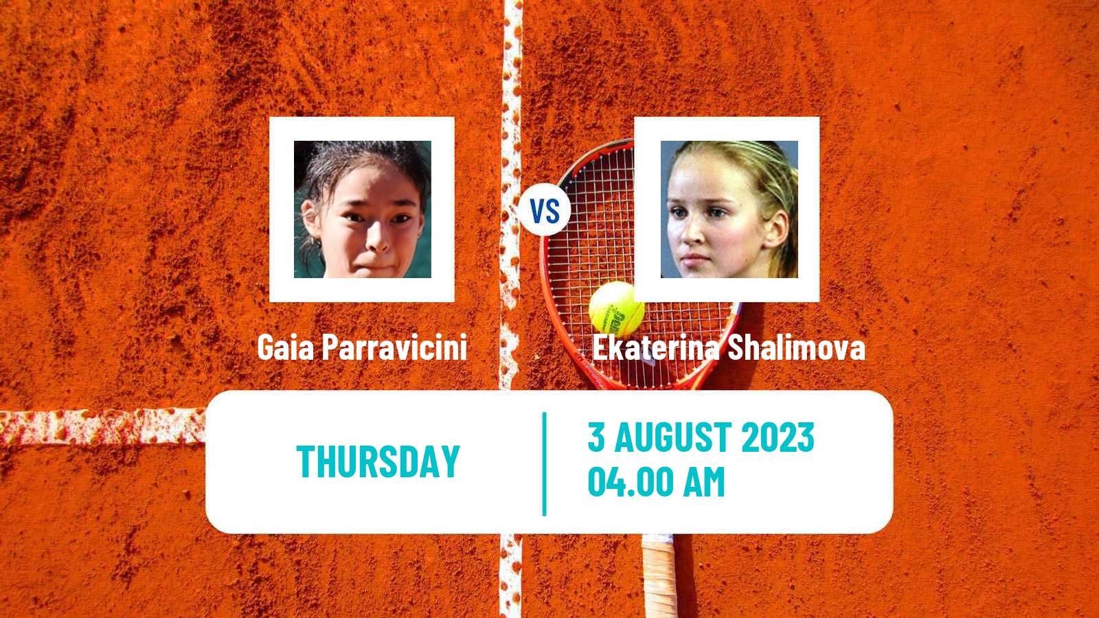 Tennis ITF W15 Monastir 26 Women Gaia Parravicini - Ekaterina Shalimova