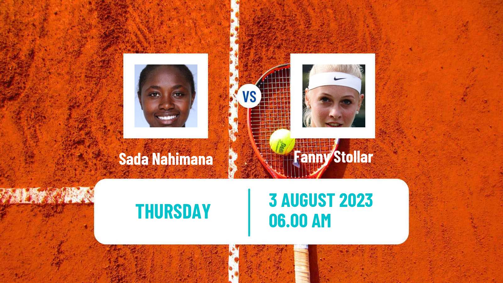 Tennis ITF W60 Cordenons Women Sada Nahimana - Fanny Stollar