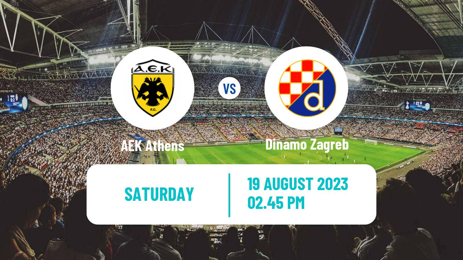 Soccer UEFA Champions League AEK Athens - Dinamo Zagreb