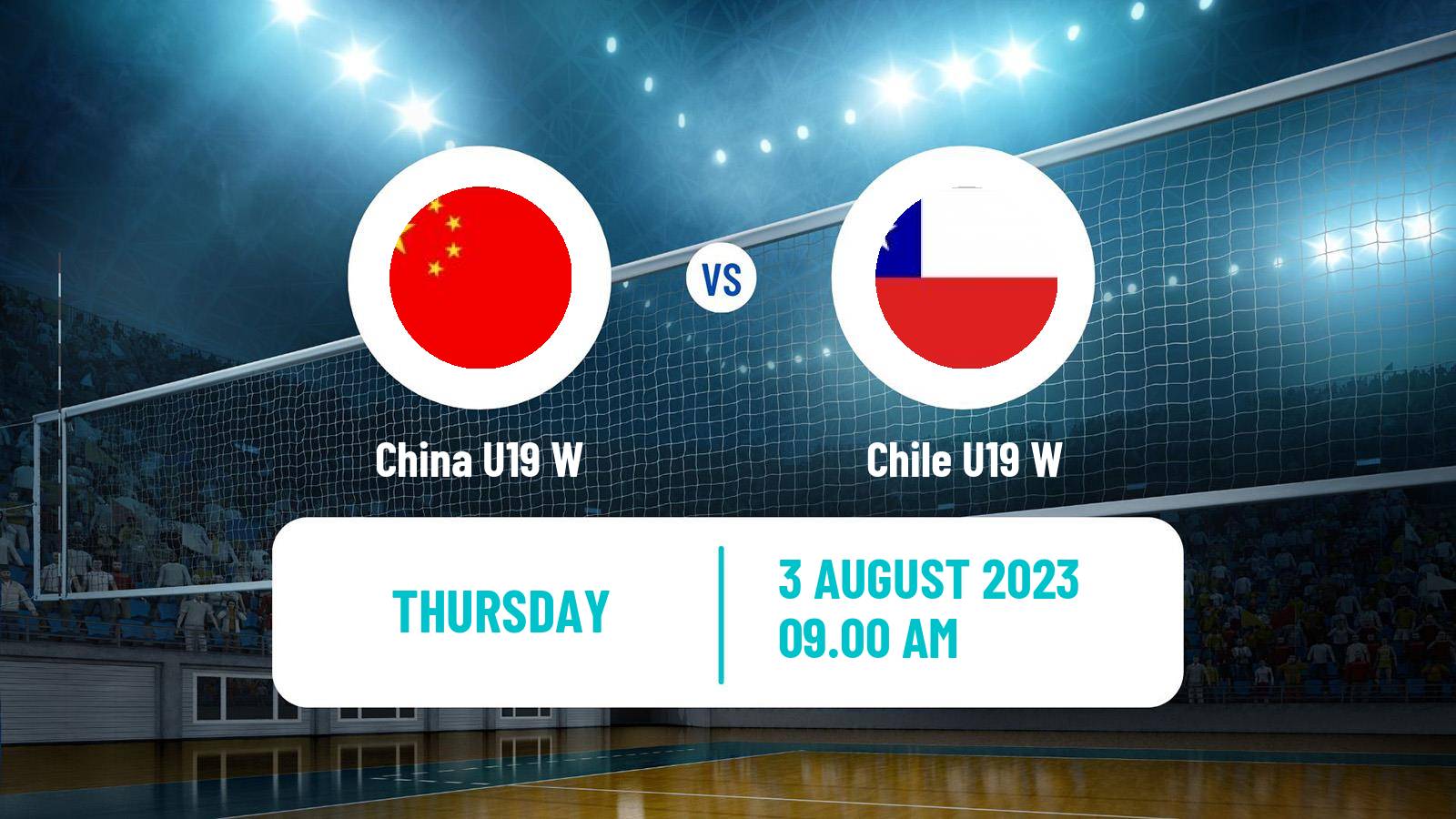 Volleyball World Championship U19 Volleyball Women China U19 W - Chile U19 W