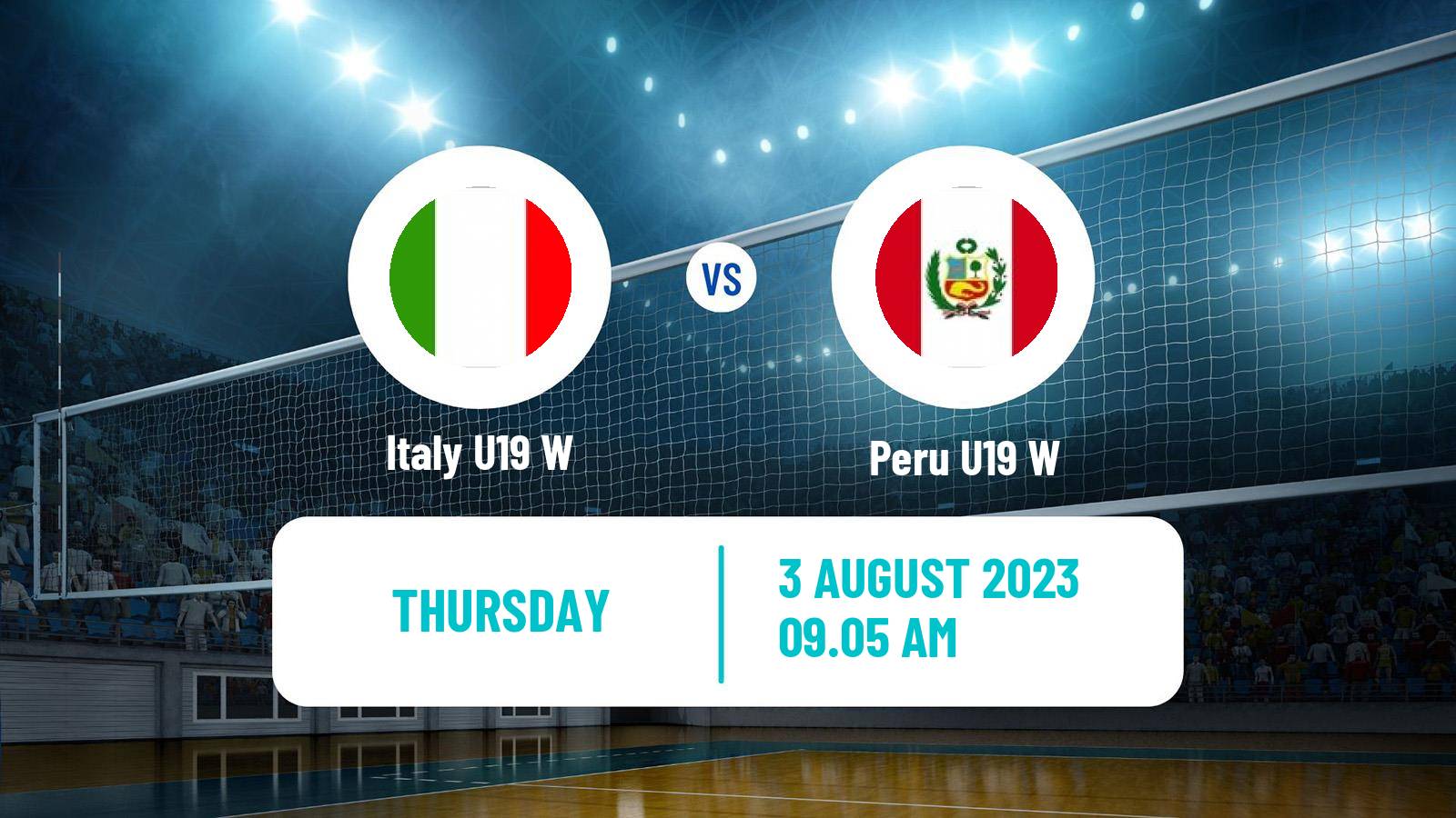 Volleyball World Championship U19 Volleyball Women Italy U19 W - Peru U19 W