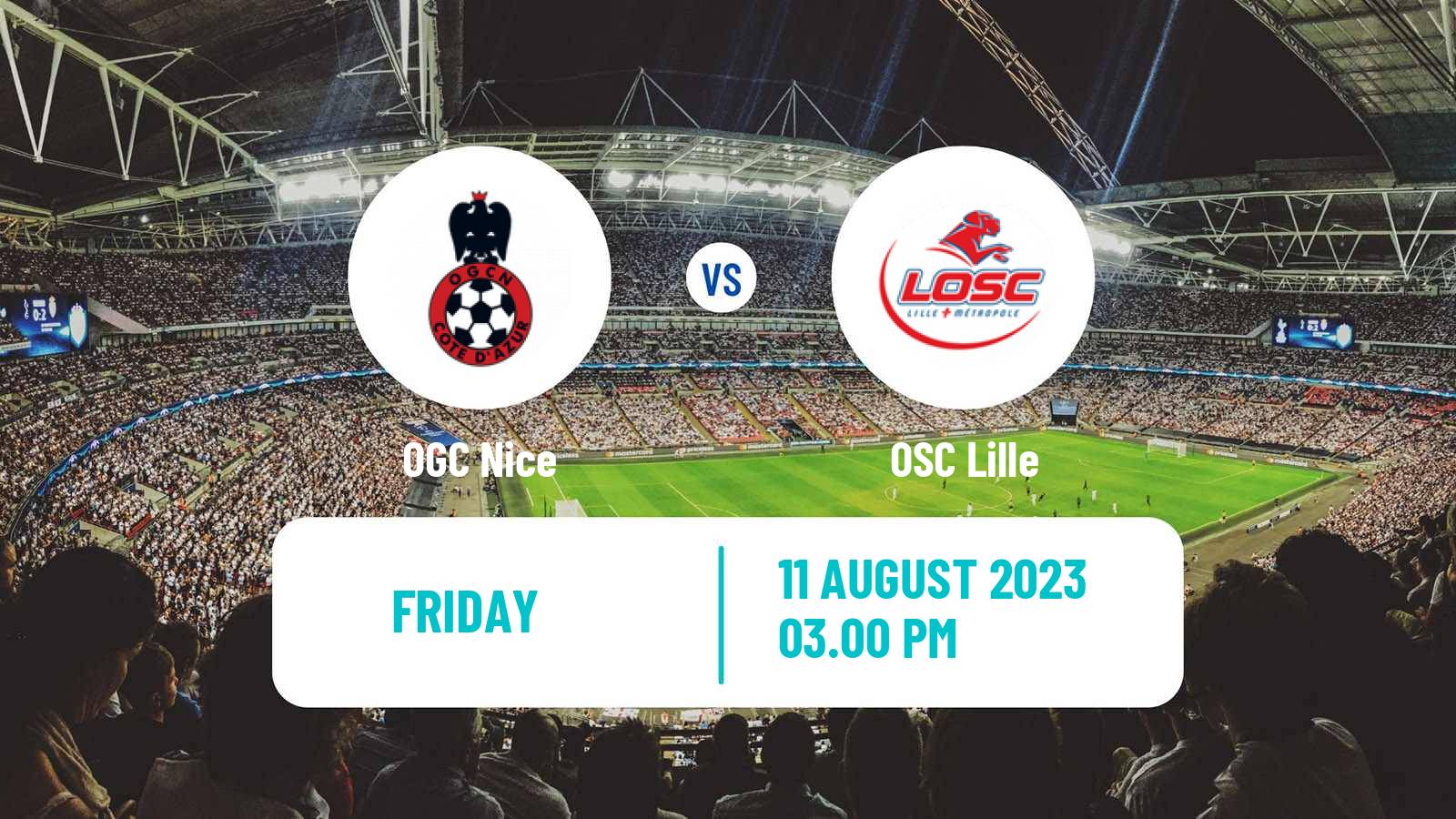 Soccer French Ligue 1 Nice - Lille