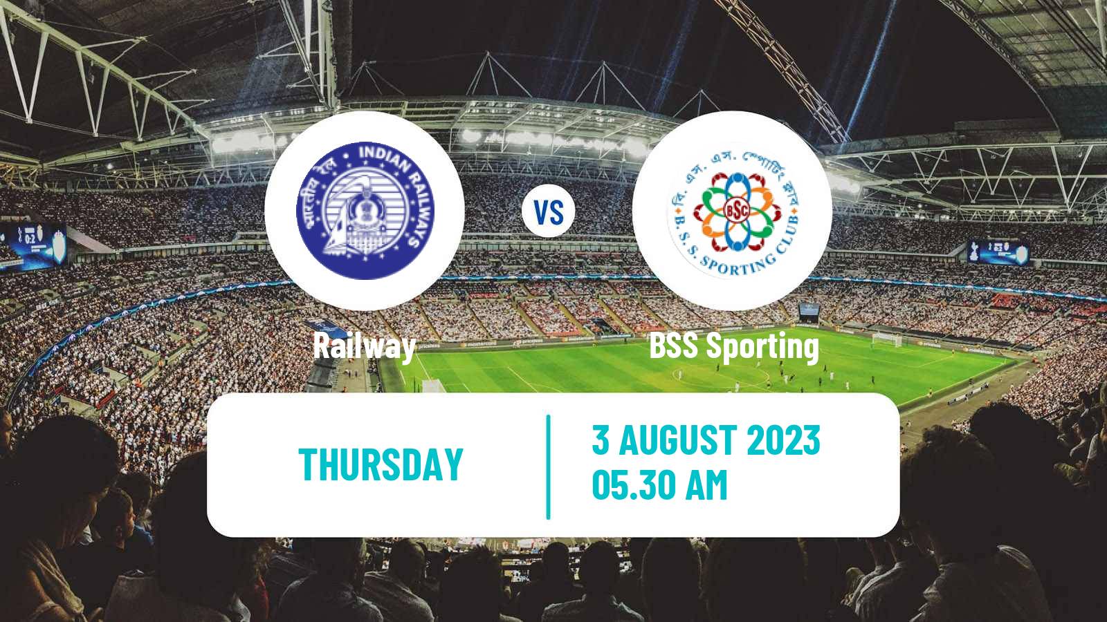 Soccer Calcutta Premier Division Railway - BSS Sporting