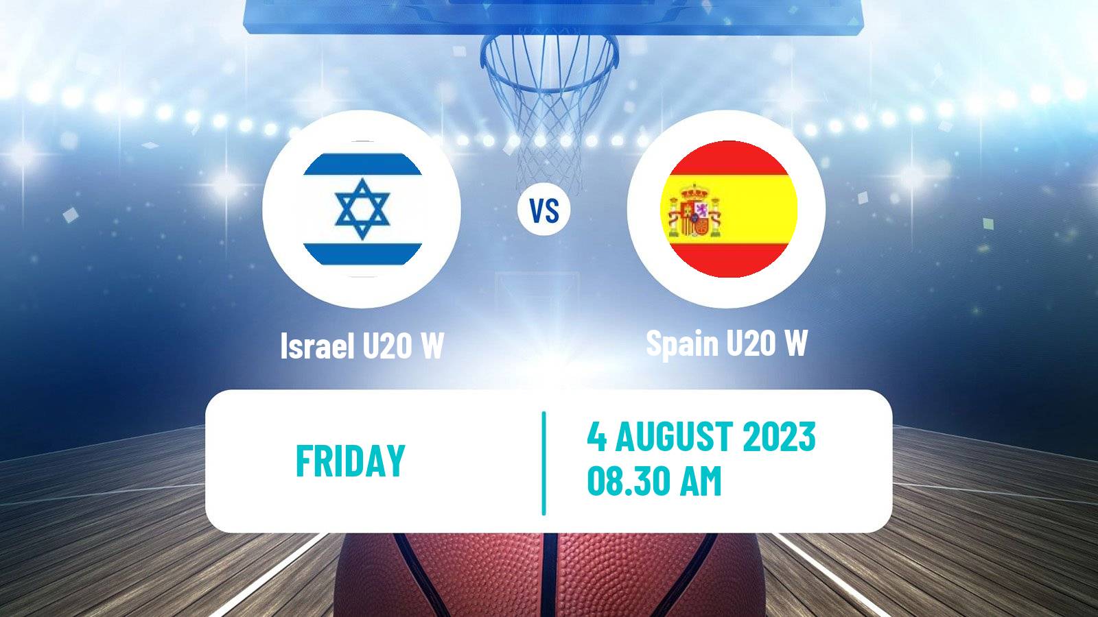 Basketball European Championship U20 Basketball Women Israel U20 W - Spain U20 W