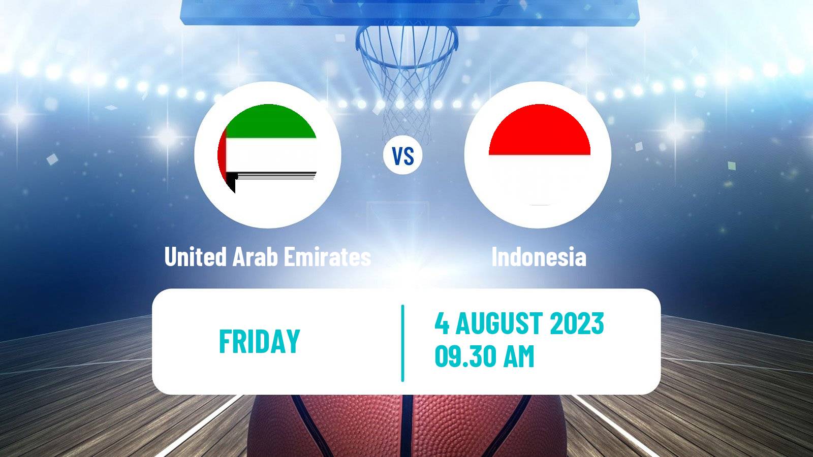 Basketball Friendly International Basketball United Arab Emirates - Indonesia