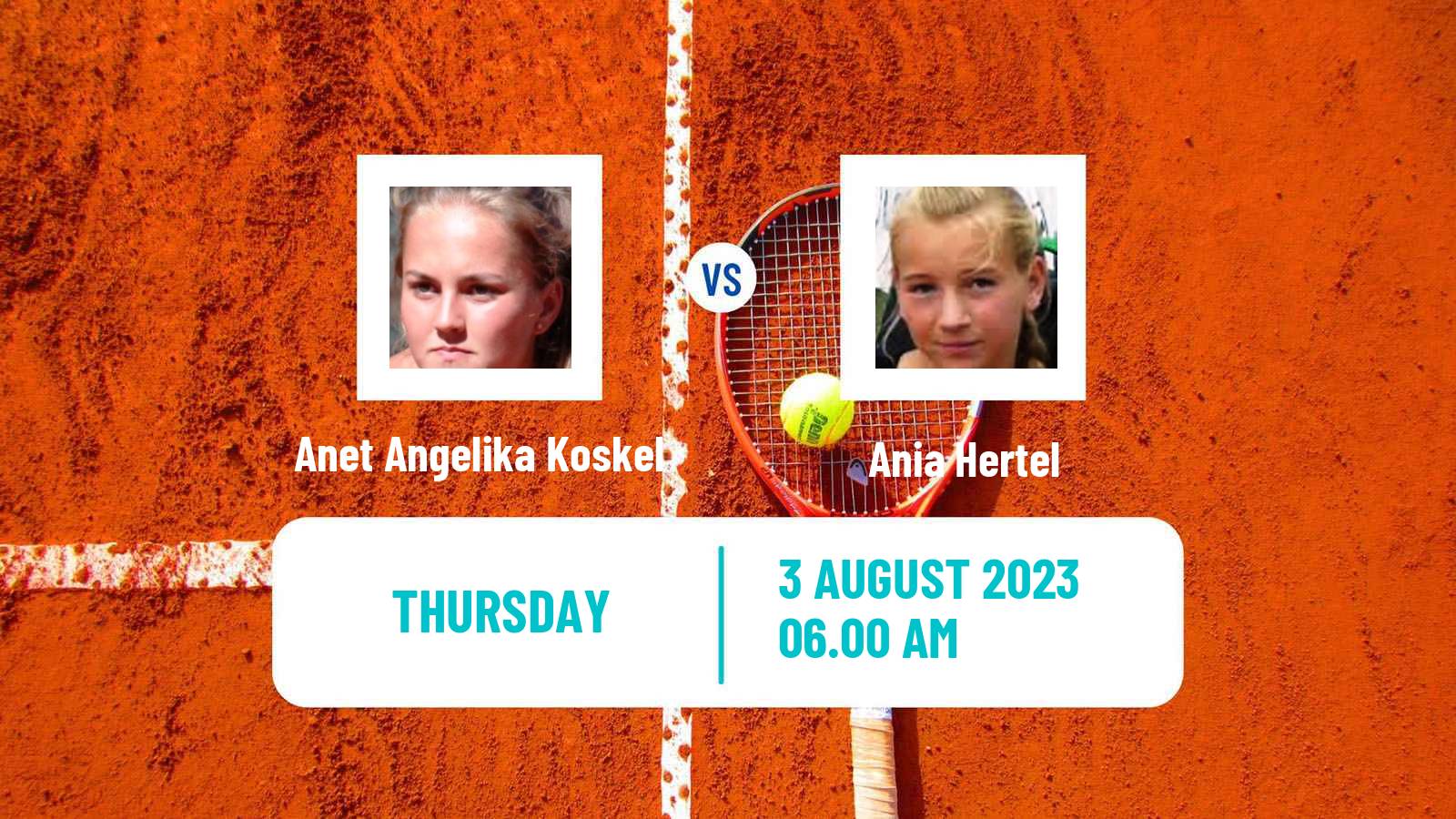 Tennis ITF W15 Savitaipale Women Anet Angelika Koskel - Ania Hertel