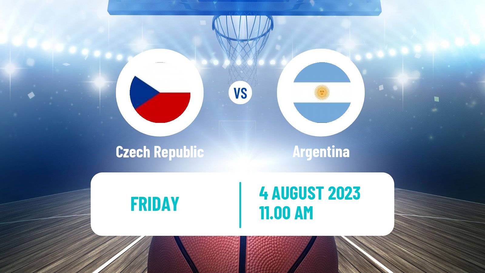 Basketball Friendly International Basketball Czech Republic - Argentina