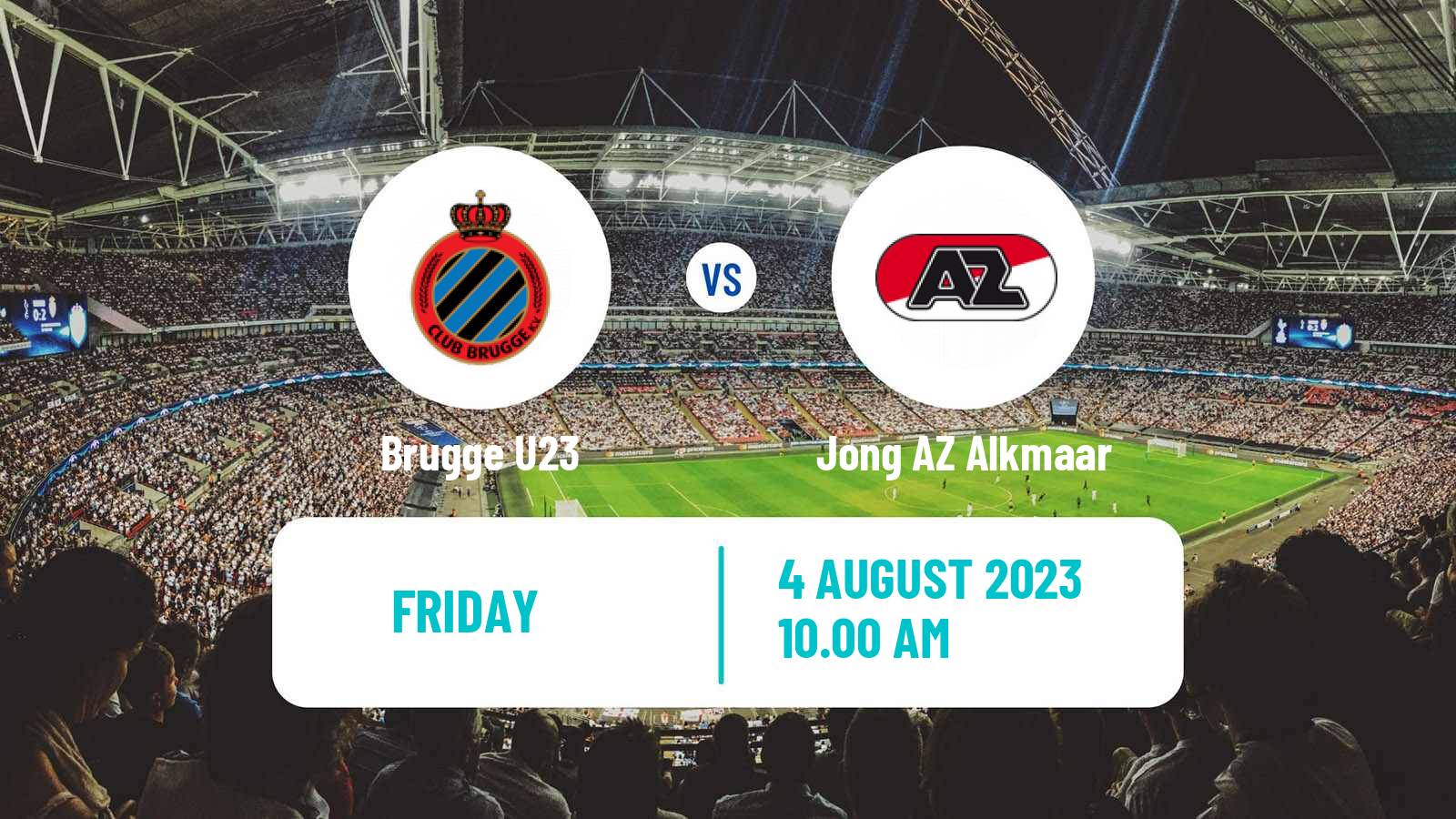 Soccer Club Friendly Brugge U23 - Jong AZ Alkmaar