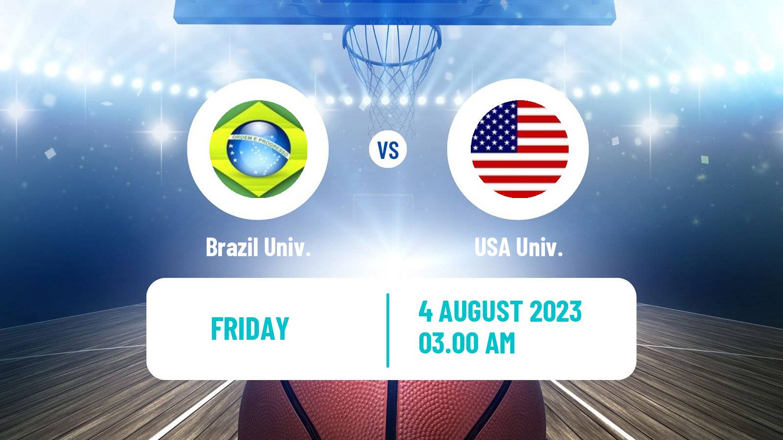 Basketball Universiade Basketball Brazil Univ. - USA Univ.