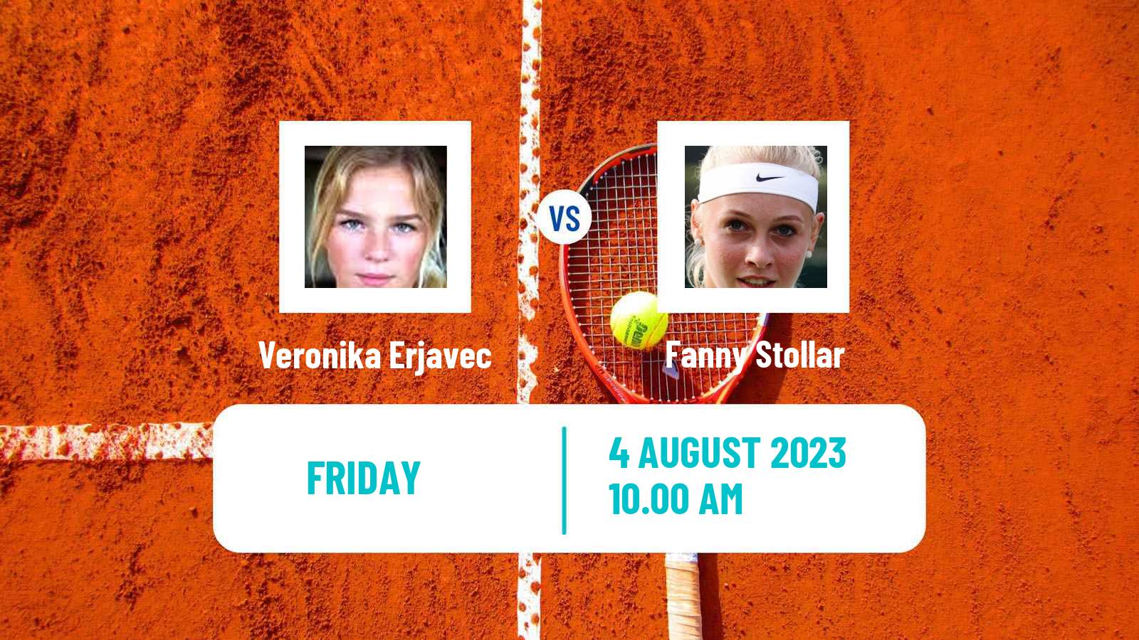 Tennis ITF W60 Cordenons Women Veronika Erjavec - Fanny Stollar