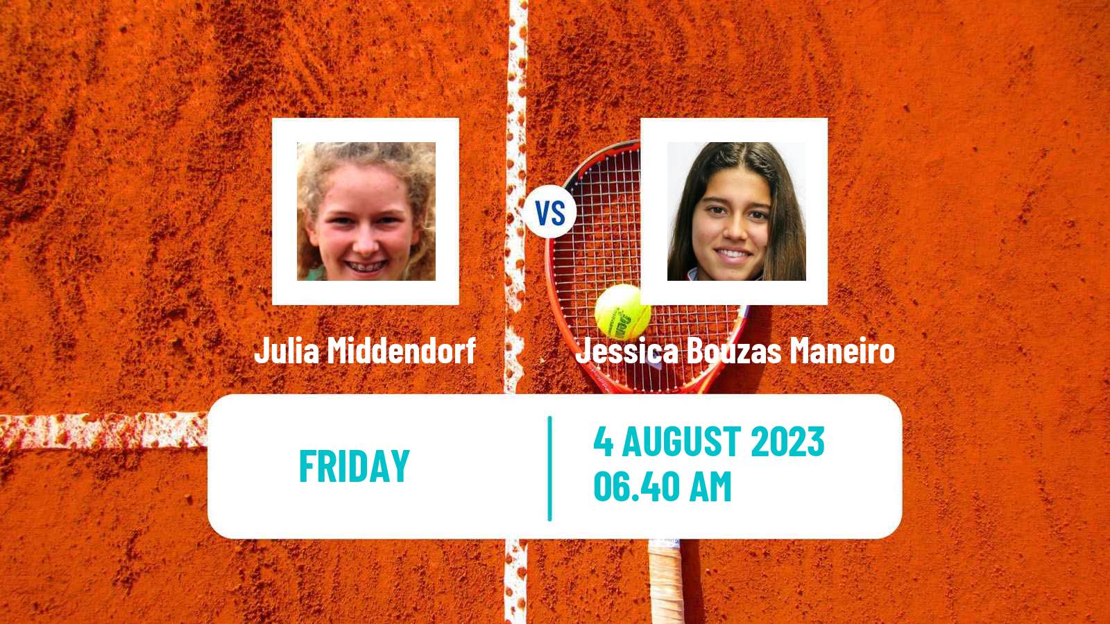 Tennis ITF W60 Hechingen Women Julia Middendorf - Jessica Bouzas Maneiro