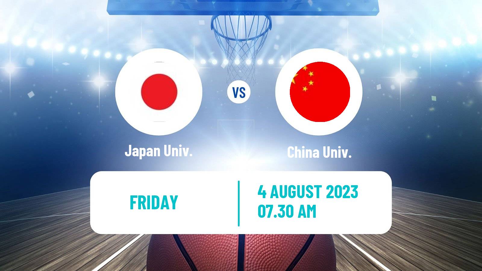 Basketball Universiade Basketball Japan Univ. - China Univ.