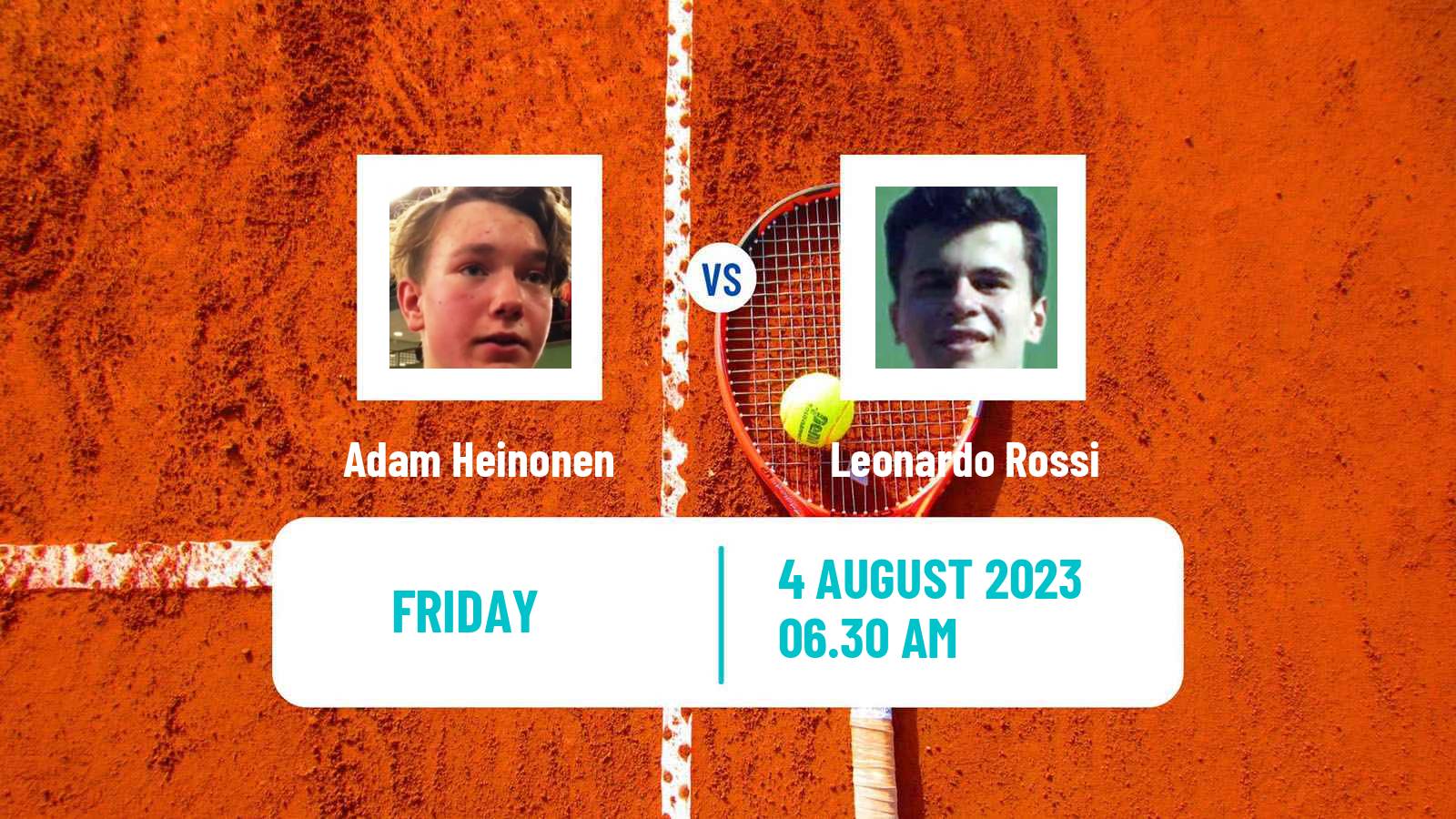 Tennis ITF M15 Hyvinkaa Men Adam Heinonen - Leonardo Rossi