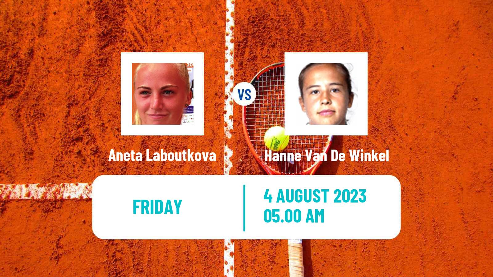 Tennis ITF W25 Koge Women Aneta Laboutkova - Hanne Van De Winkel