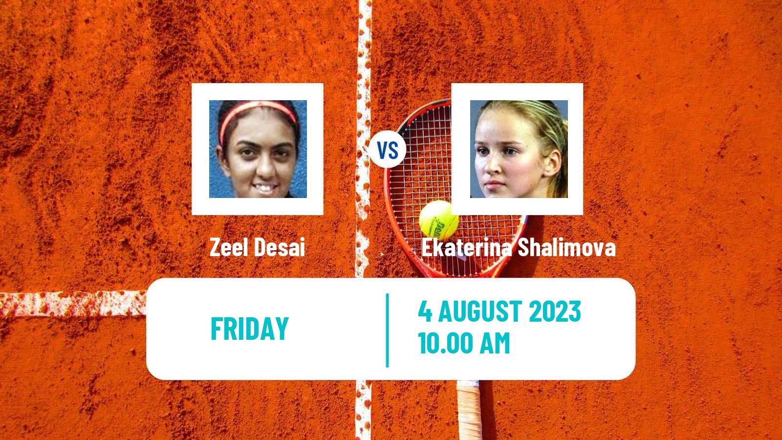 Tennis ITF W15 Monastir 26 Women Zeel Desai - Ekaterina Shalimova