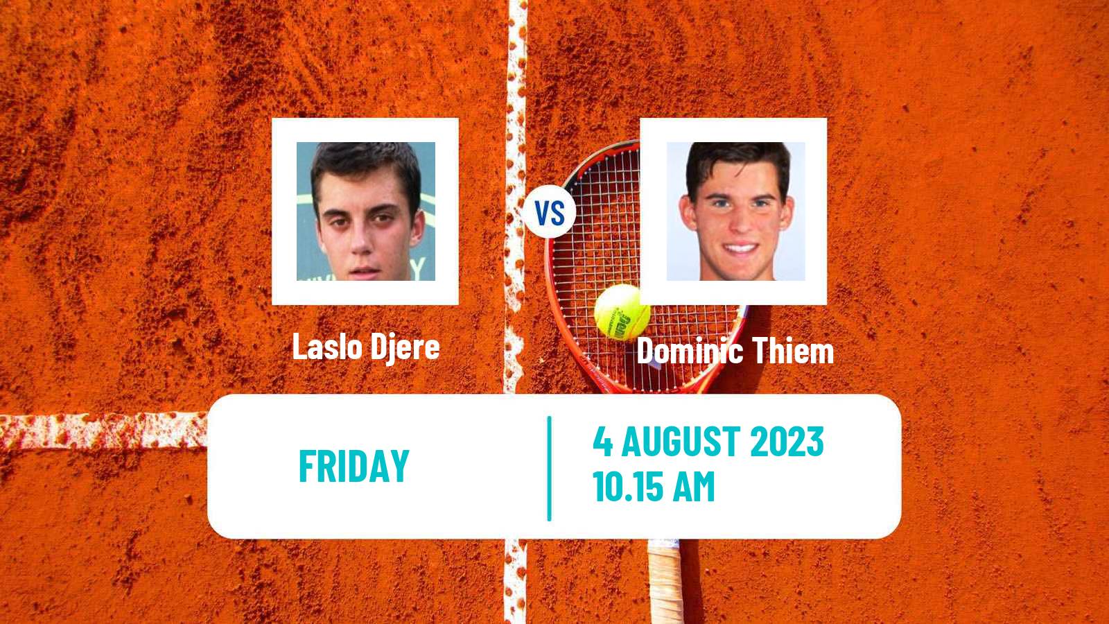 Tennis ATP Kitzbuhel Laslo Djere - Dominic Thiem