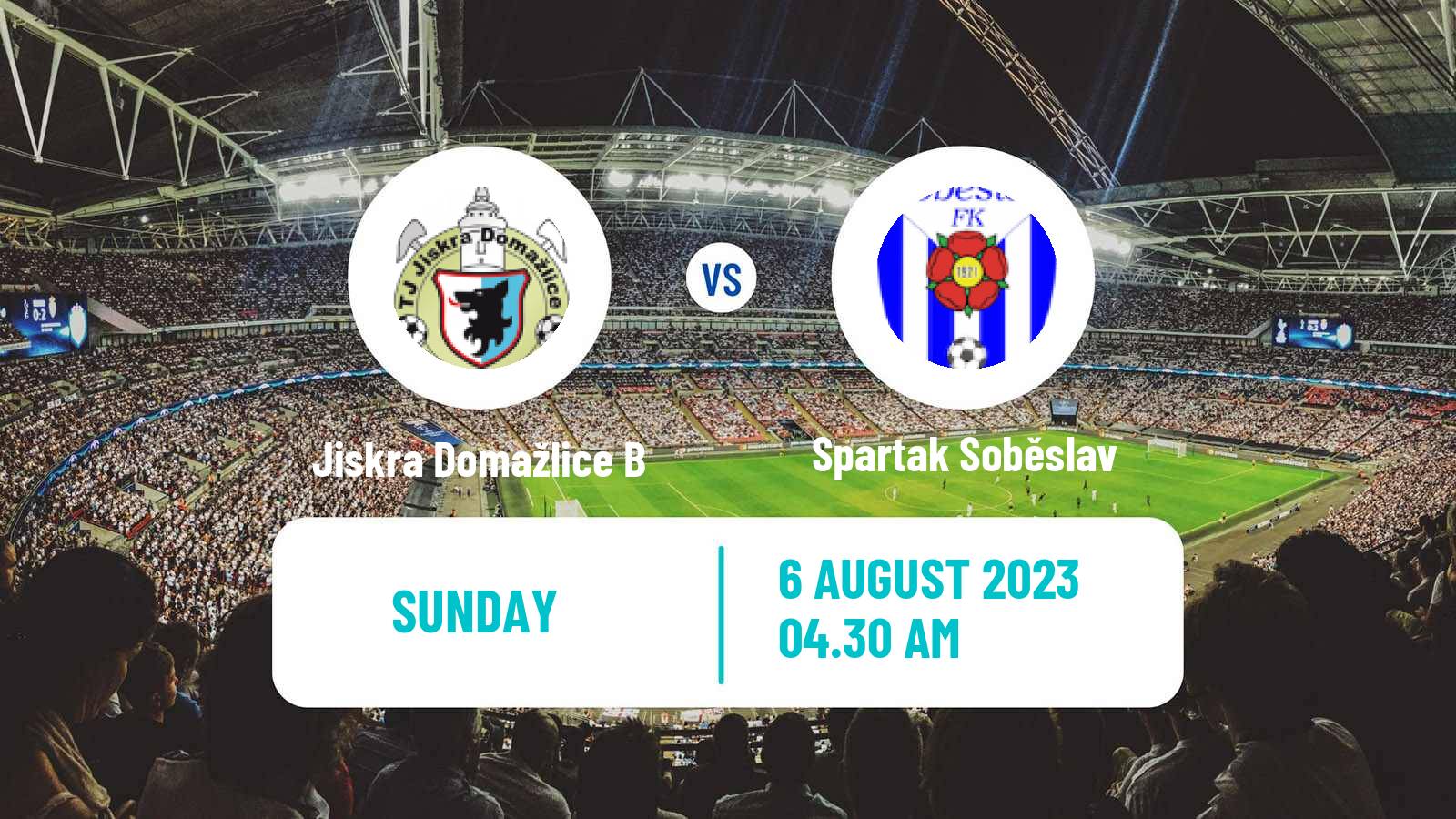 Soccer Czech Division A Jiskra Domažlice B - Spartak Soběslav