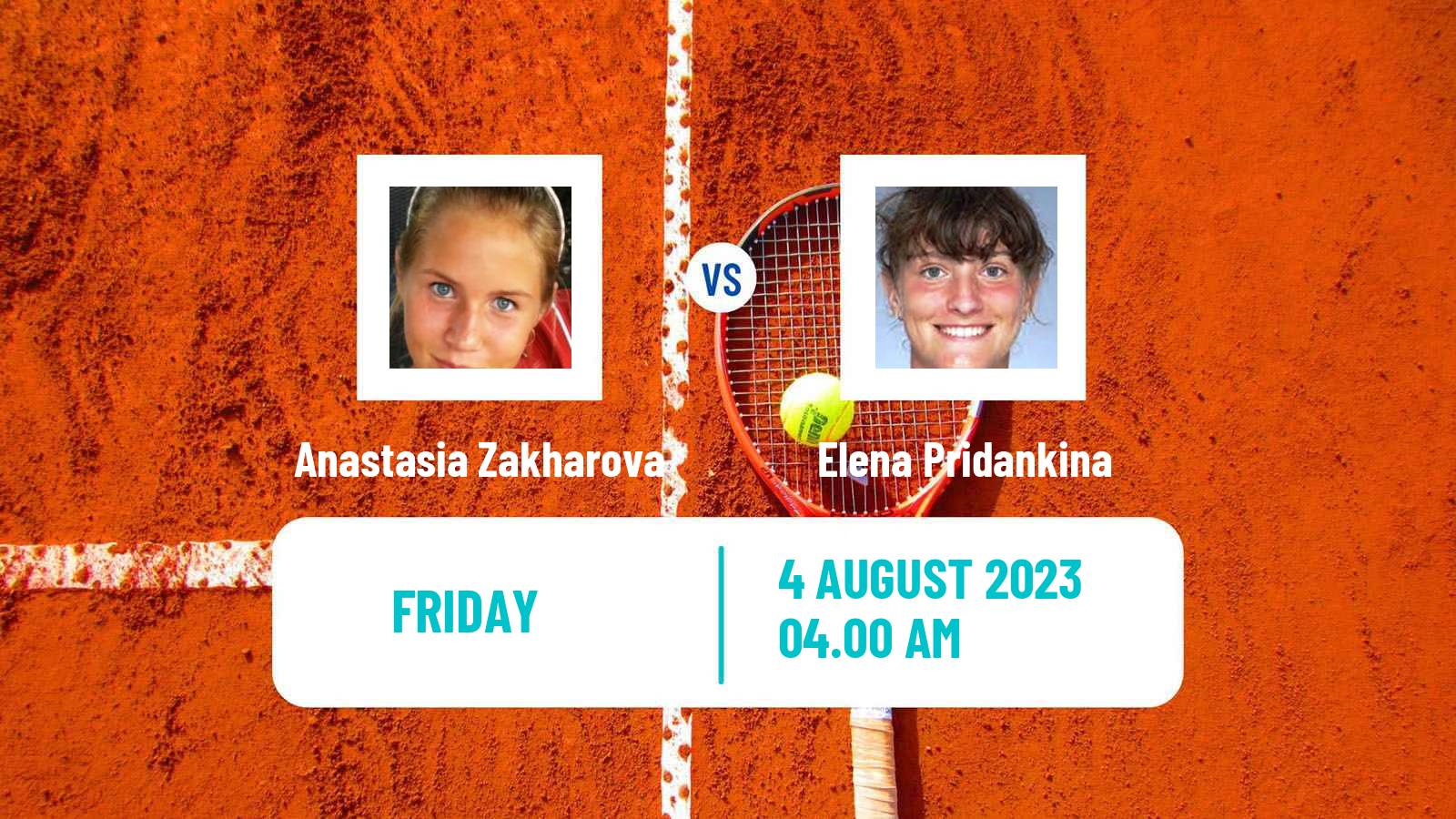 Tennis ITF W25 Astana Women Anastasia Zakharova - Elena Pridankina