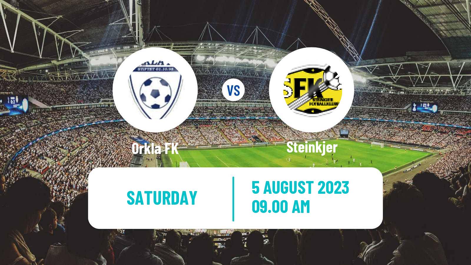 Soccer Norwegian Division 3 - Group 5 Orkla FK - Steinkjer