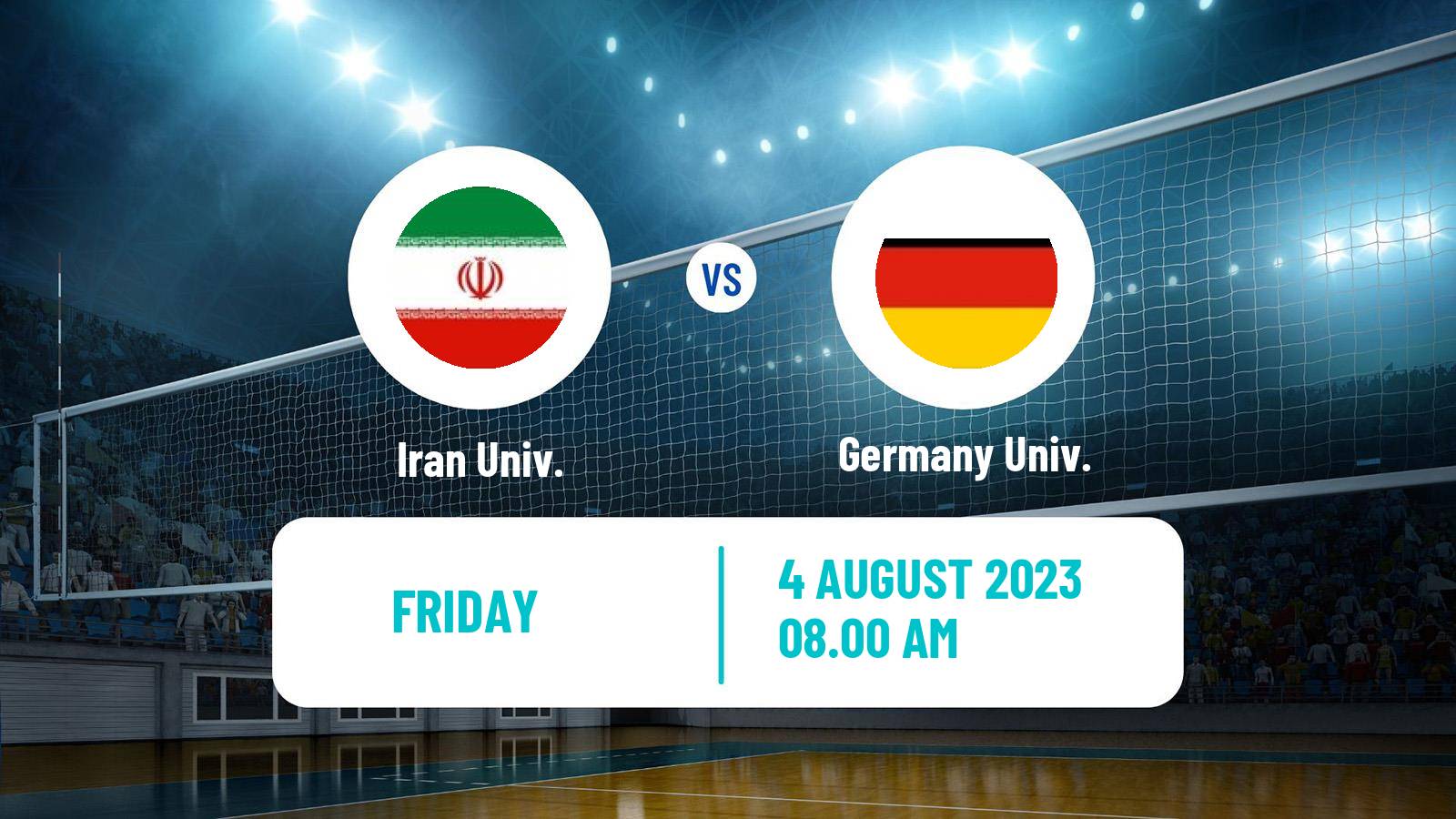 Volleyball Universiade Volleyball Iran Univ. - Germany Univ.