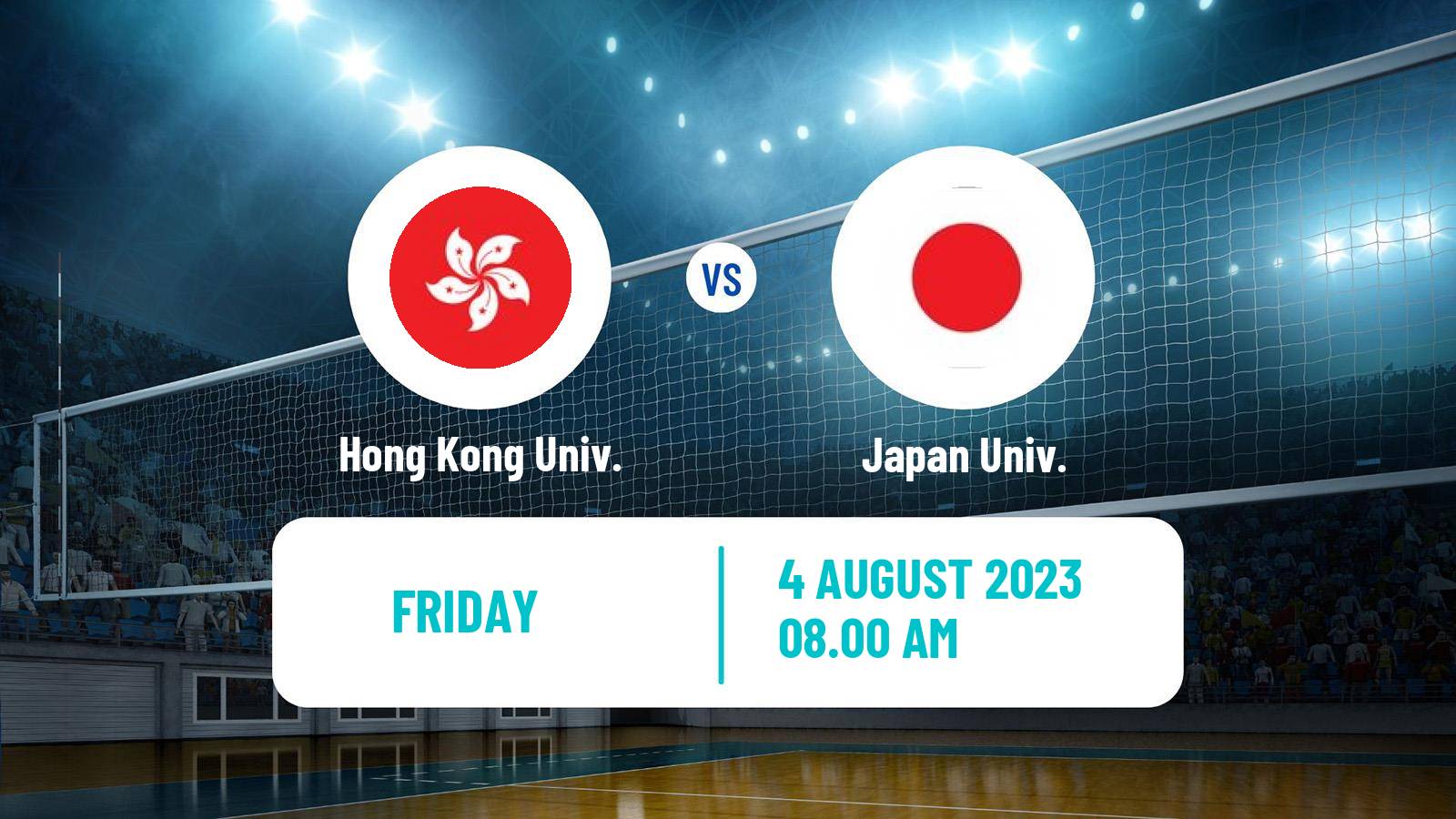 Volleyball Universiade Volleyball Hong Kong Univ. - Japan Univ.