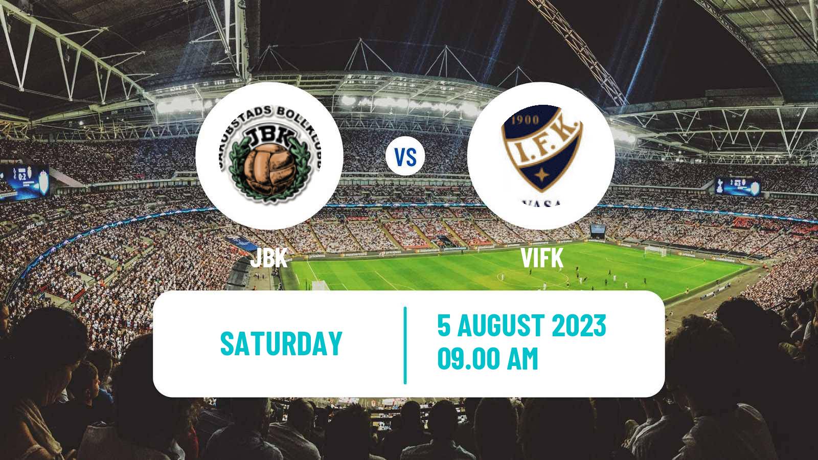 Soccer Finnish Kakkonen Group C JBK - VIFK