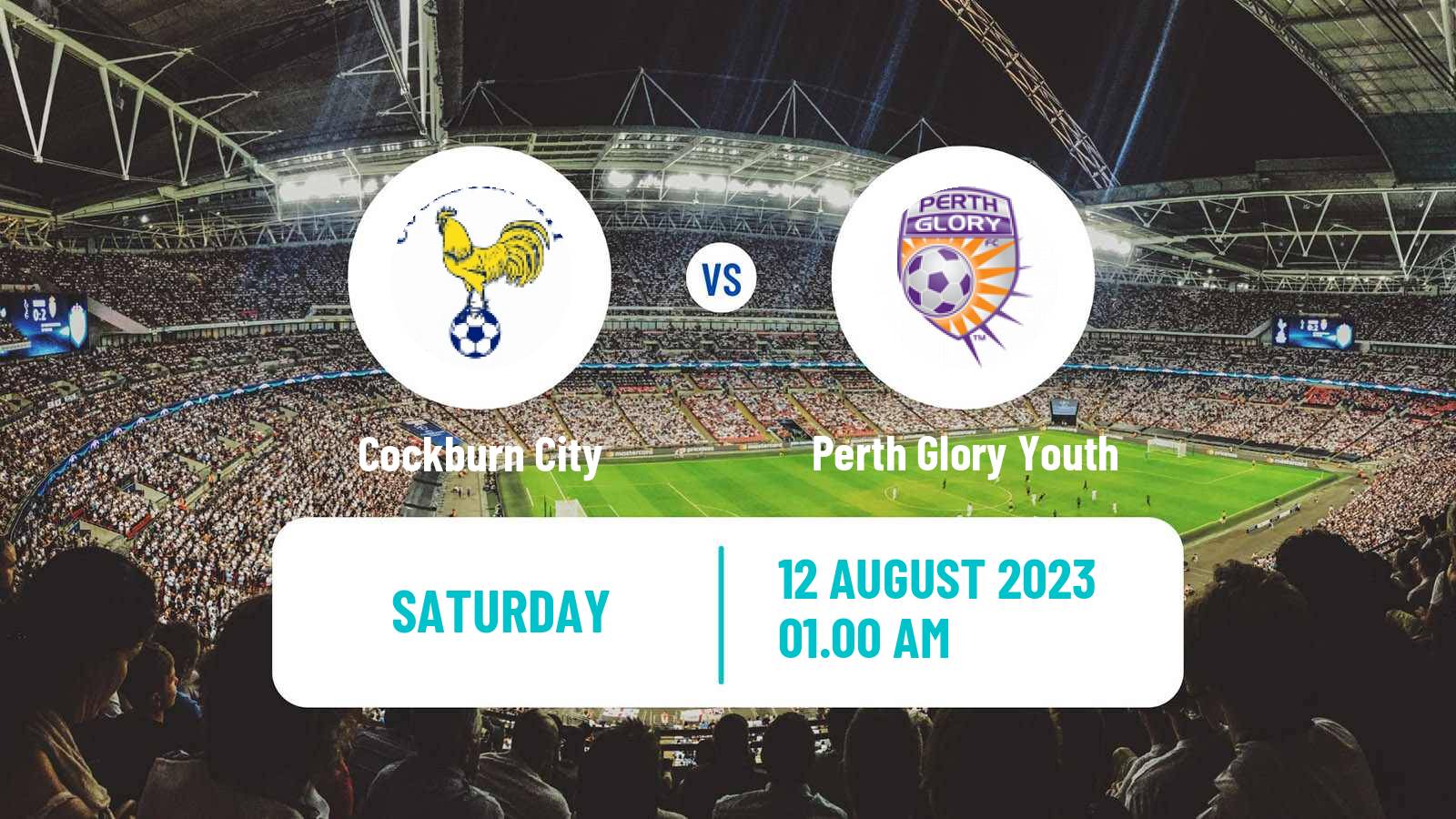 Soccer Australian NPL Western Australia Cockburn City - Perth Glory Youth