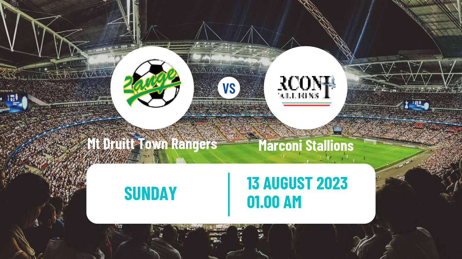 Soccer Australian NPL NSW Mt Druitt Town Rangers - Marconi Stallions