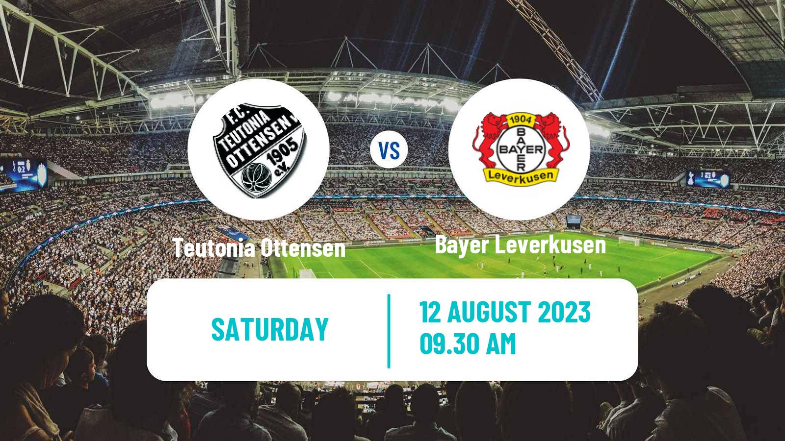 Soccer German DFB Pokal Teutonia Ottensen - Bayer Leverkusen