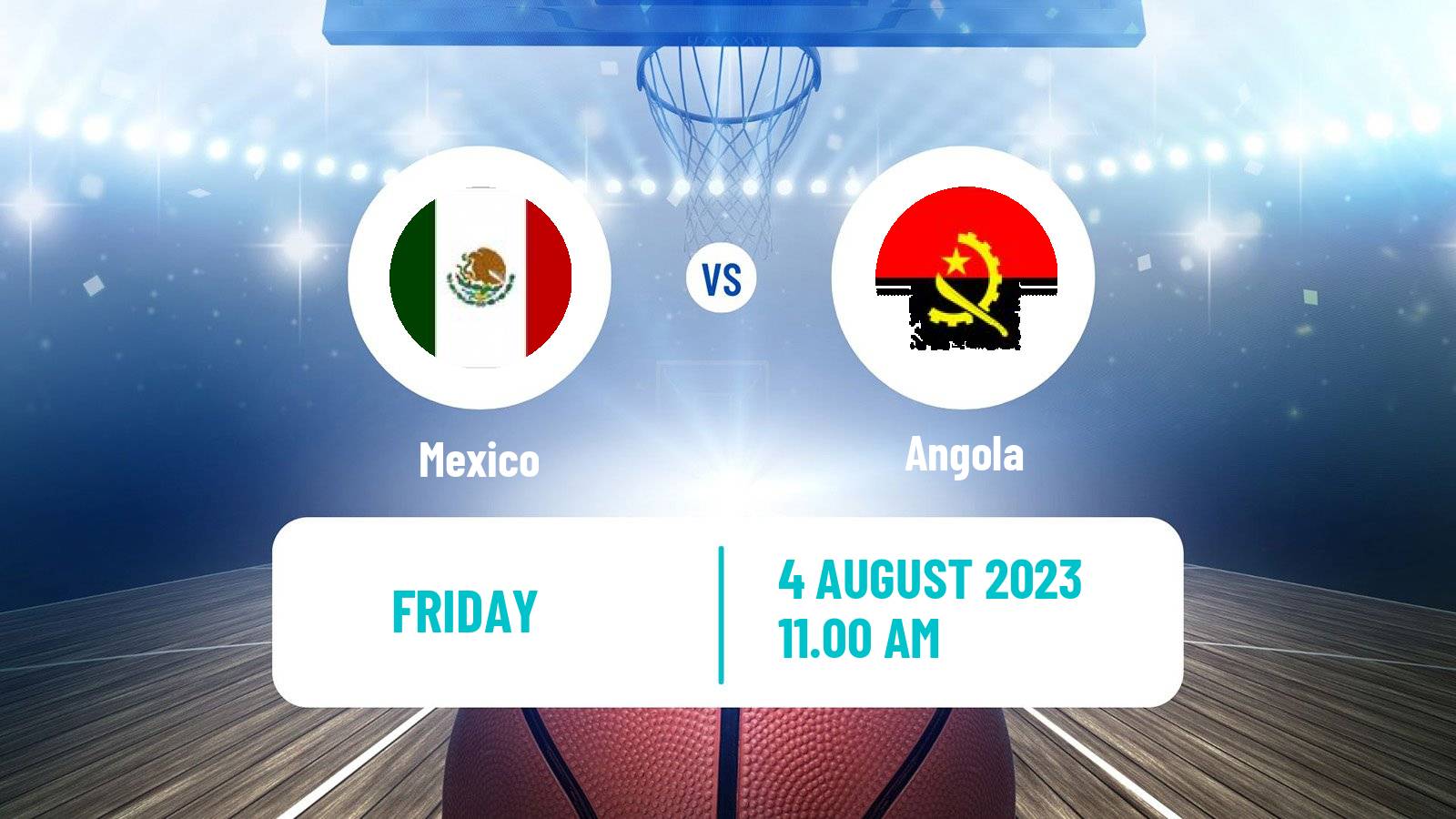 Basketball Friendly International Basketball Mexico - Angola