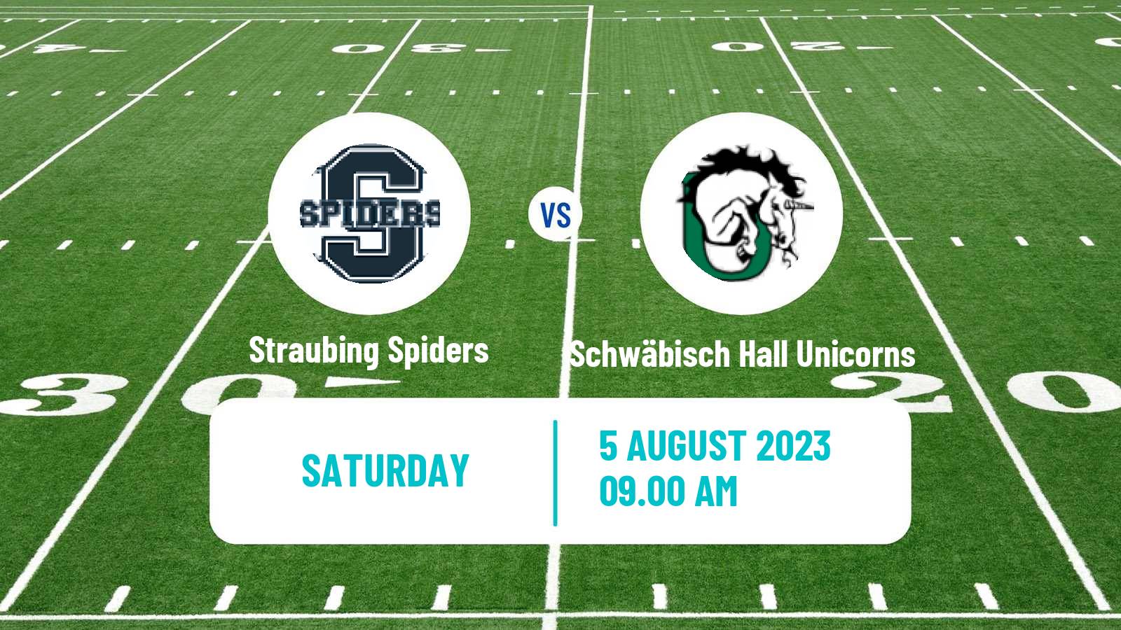 American football German GFL Straubing Spiders - Schwäbisch Hall Unicorns