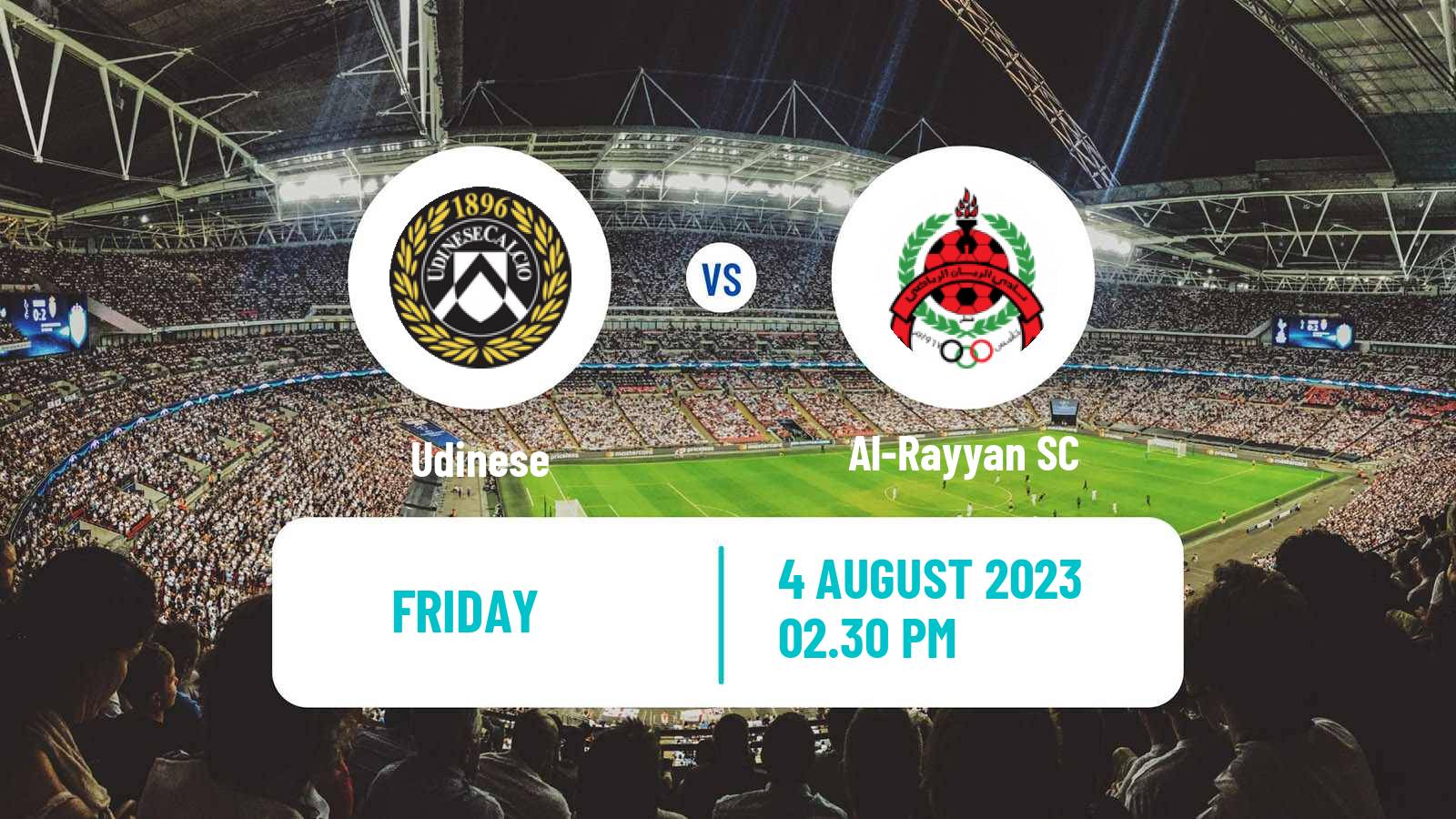 Soccer Club Friendly Udinese - Al-Rayyan