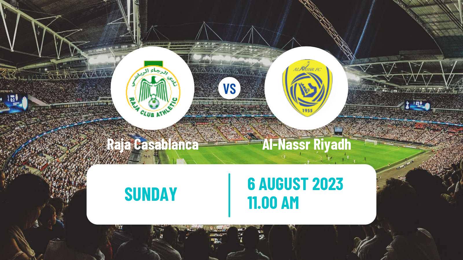 Soccer Arab Club Championship Cup Raja Casablanca - Al-Nassr Riyadh