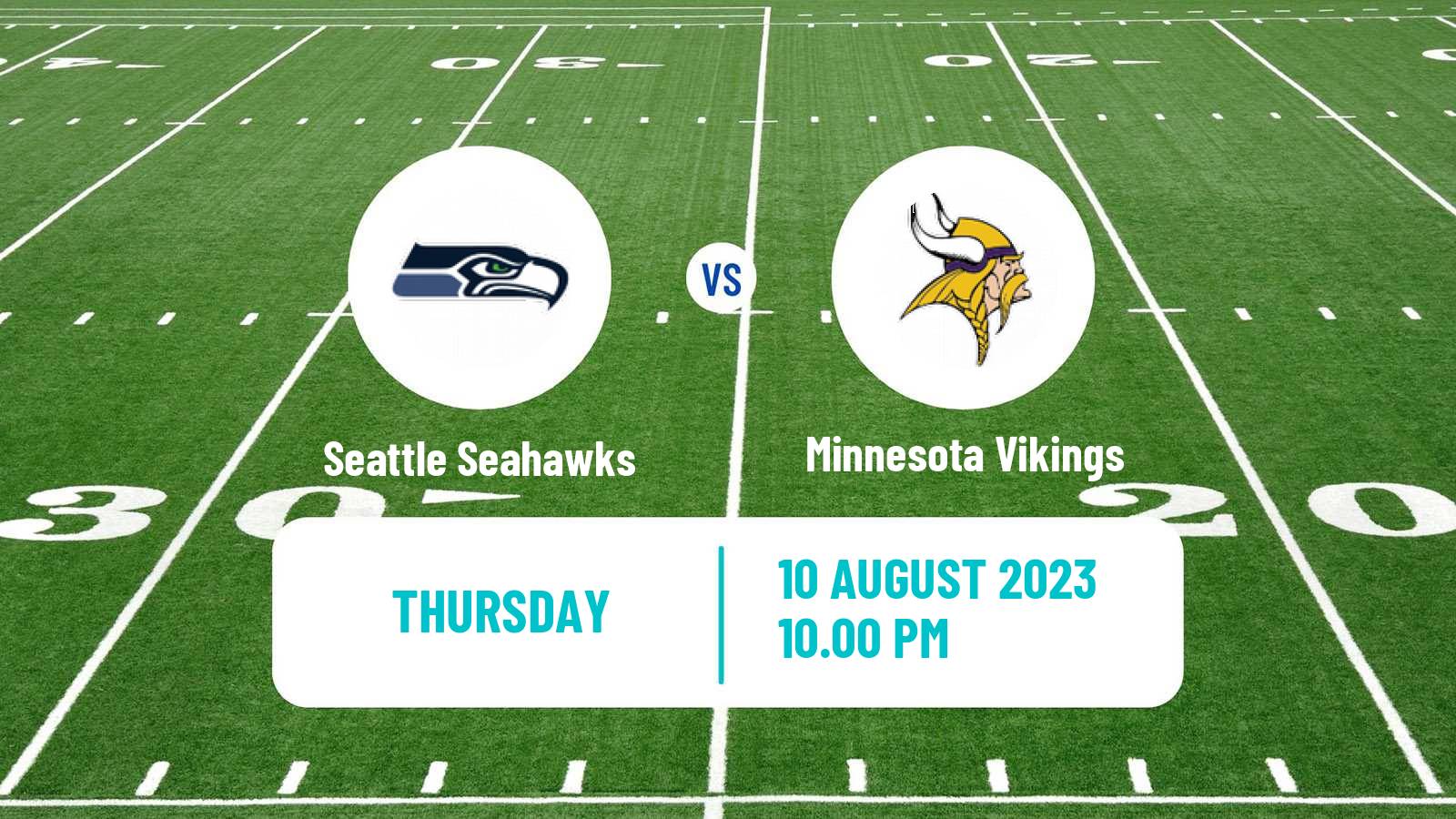 American football NFL Seattle Seahawks - Minnesota Vikings