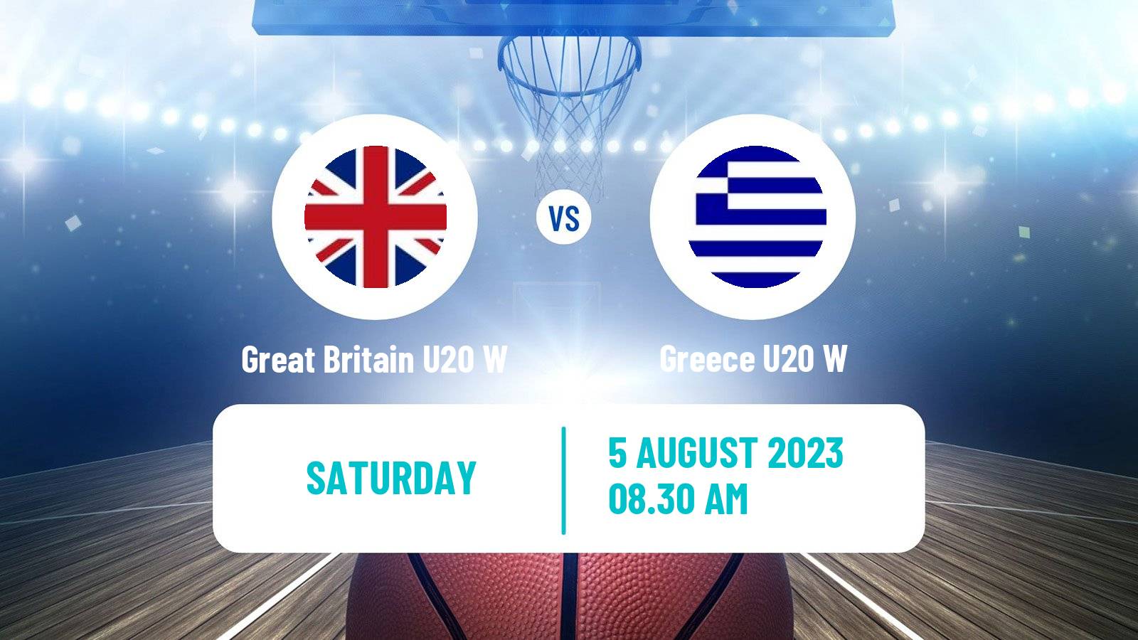 Basketball European Championship U20 B Basketball Women Great Britain U20 W - Greece U20 W