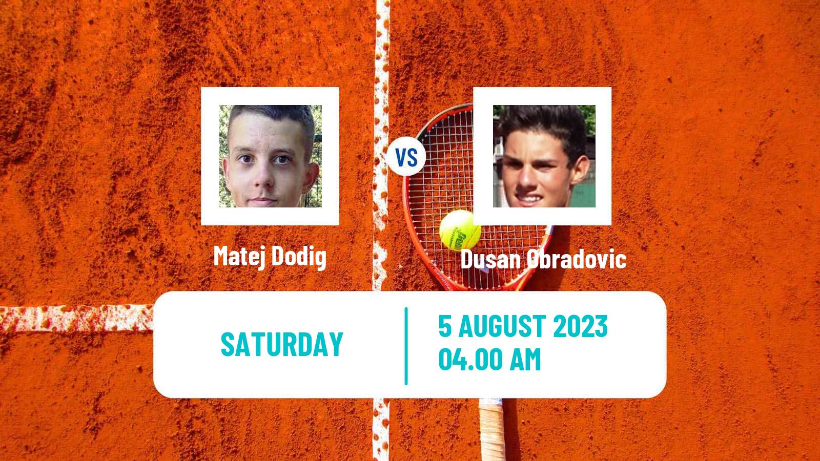 Tennis ITF M15 Novi Sad 2 Men Matej Dodig - Dusan Obradovic