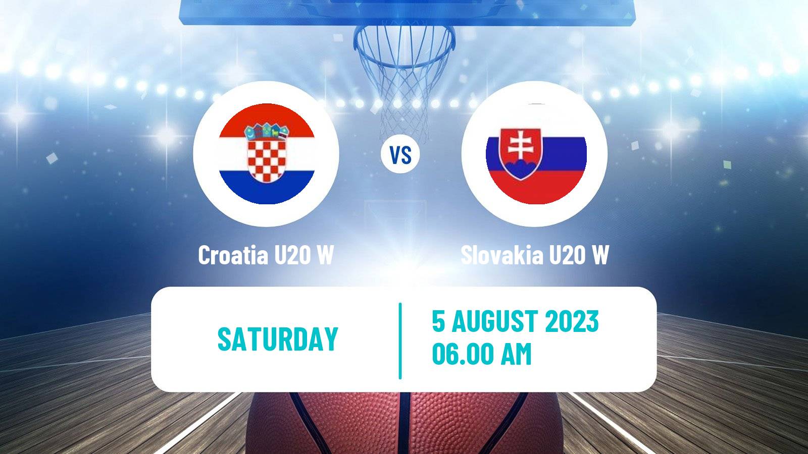 Basketball European Championship U20 B Basketball Women Croatia U20 W - Slovakia U20 W