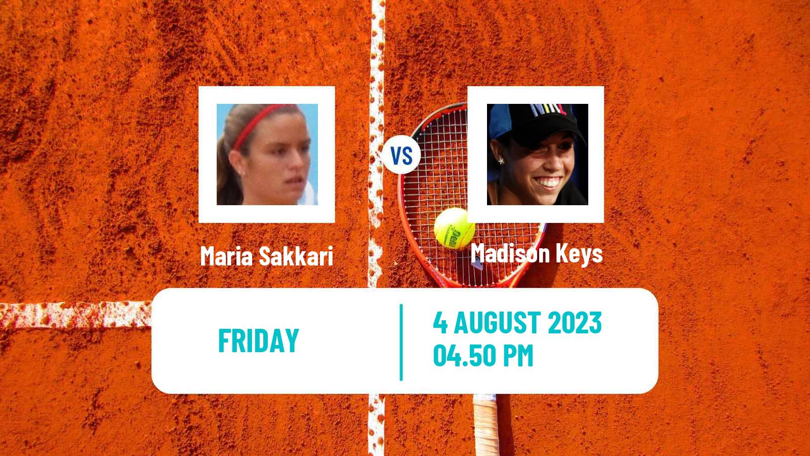 Tennis WTA Washington Maria Sakkari - Madison Keys