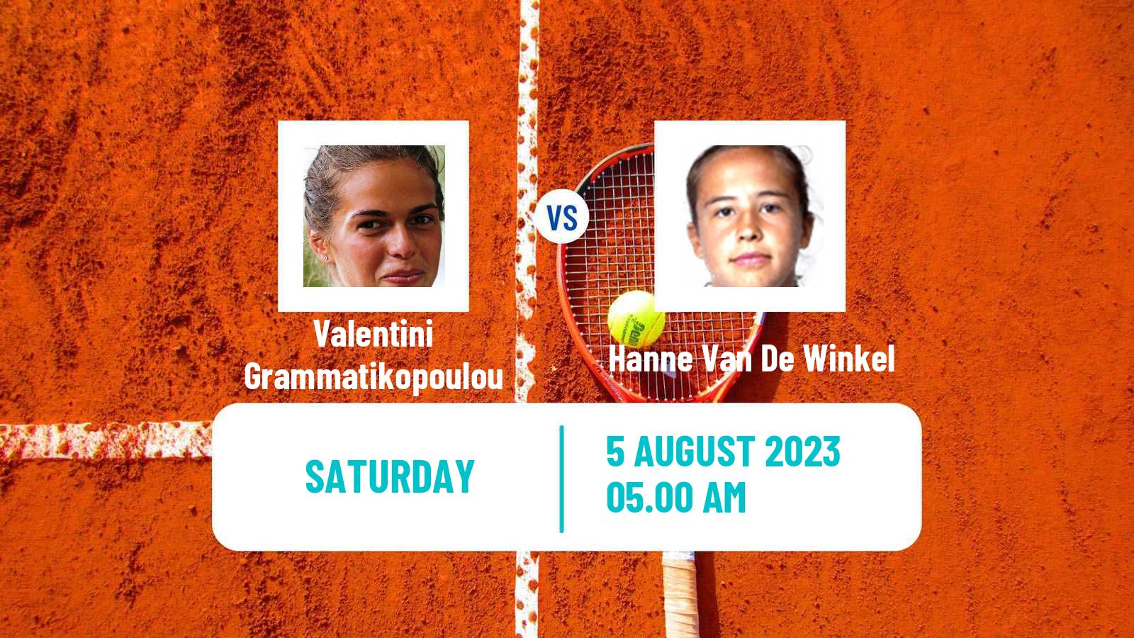 Tennis ITF W25 Koge Women Valentini Grammatikopoulou - Hanne Van De Winkel