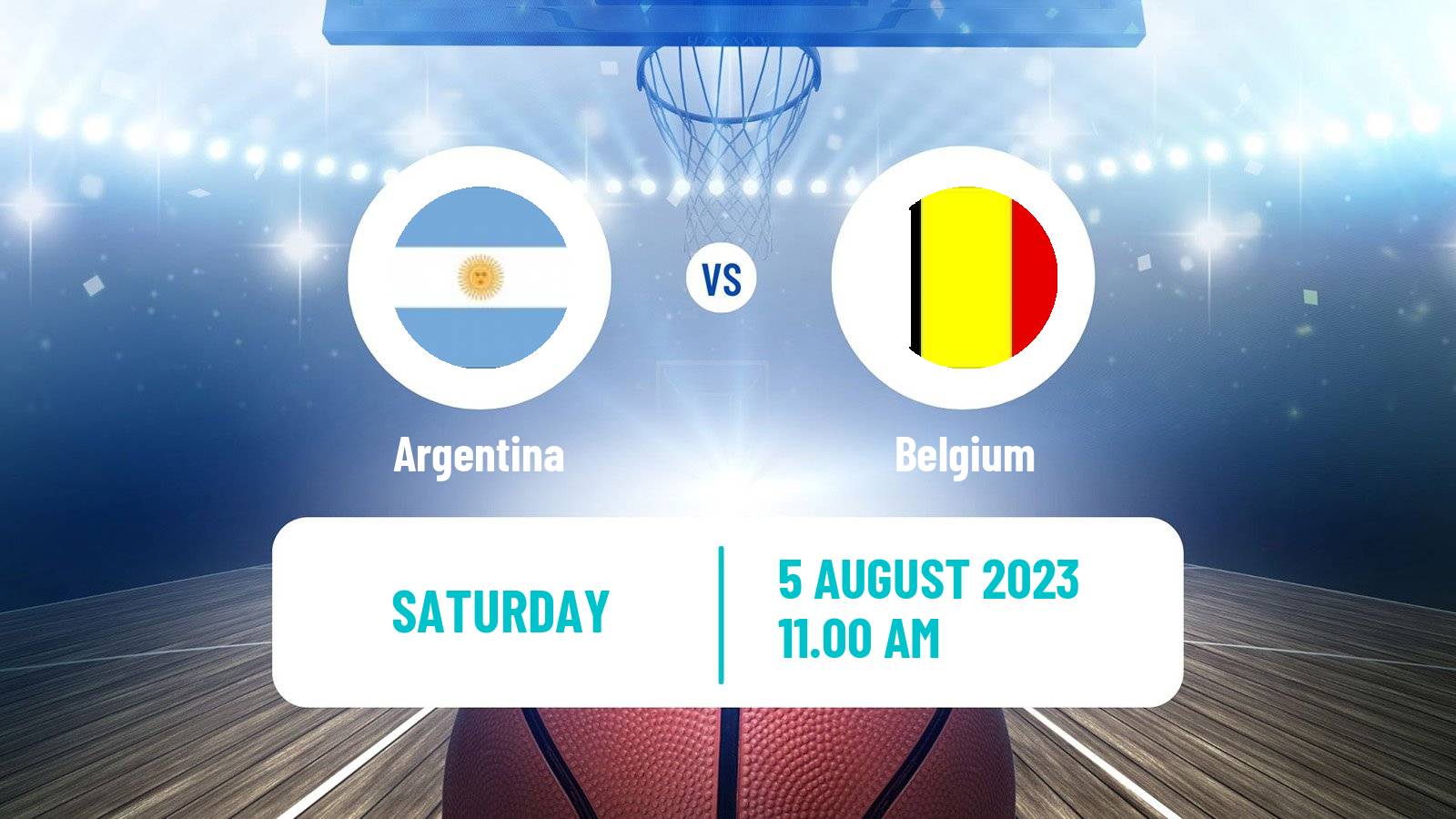 Basketball Friendly International Basketball Argentina - Belgium