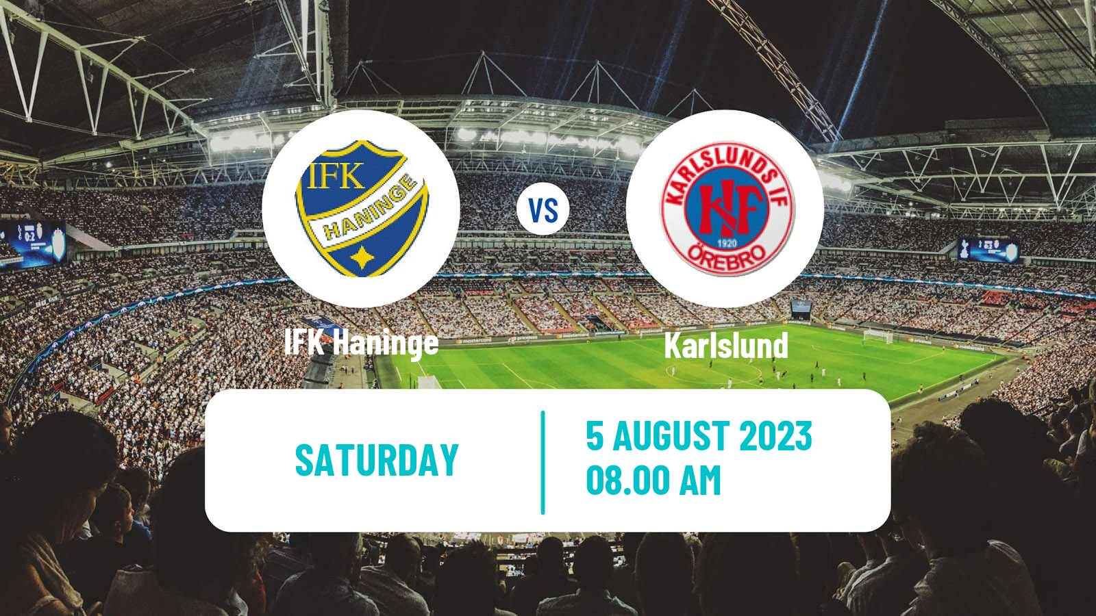 Soccer Swedish Division 2 - Södra Svealand Haninge - Karlslund