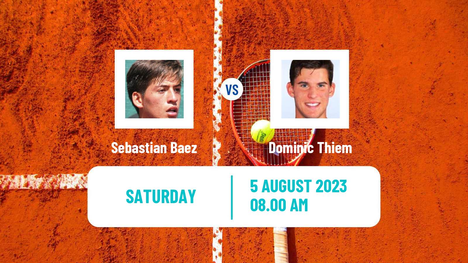 Tennis ATP Kitzbuhel Sebastian Baez - Dominic Thiem